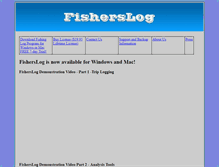 Tablet Screenshot of fisherslog.com